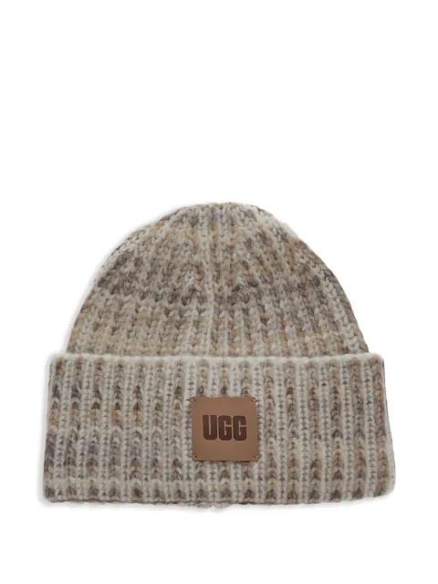 UGG mélange-effect beanie hat