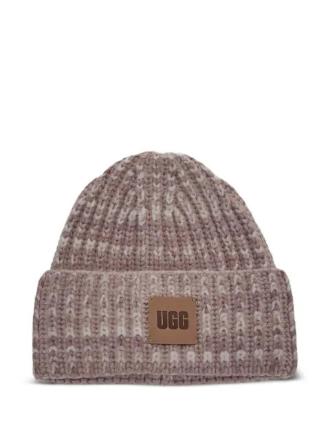 UGG mélange-effect beanie hat