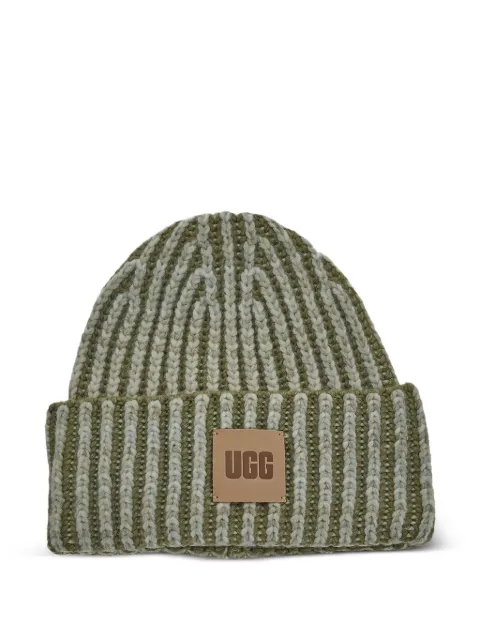 UGG mélange-effect beanie hat
