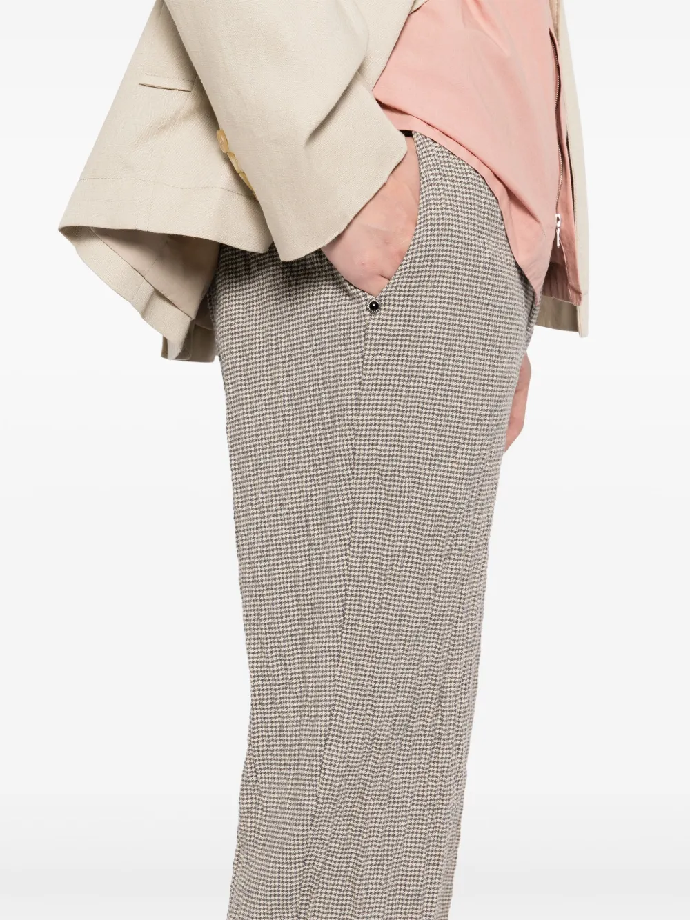 White Sand Broek met toelopende pijpen Beige