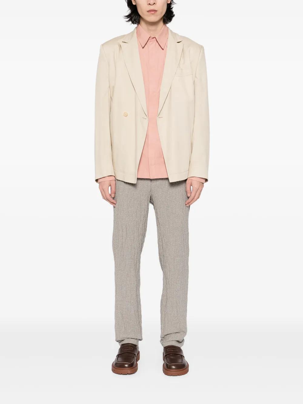 White Sand Broek met toelopende pijpen - Beige