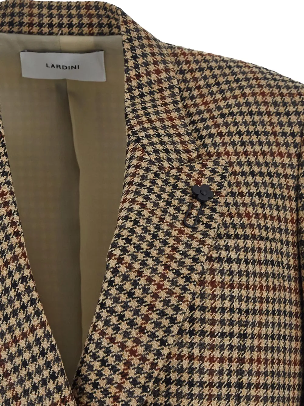 Lardini Blazer van scheerwol Beige