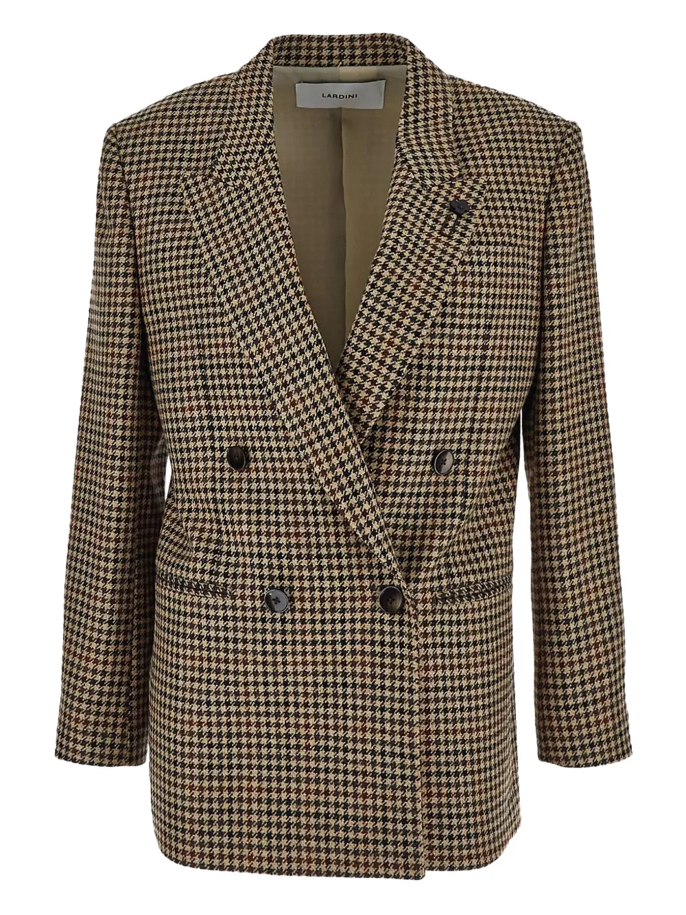Lardini Blazer van scheerwol Beige