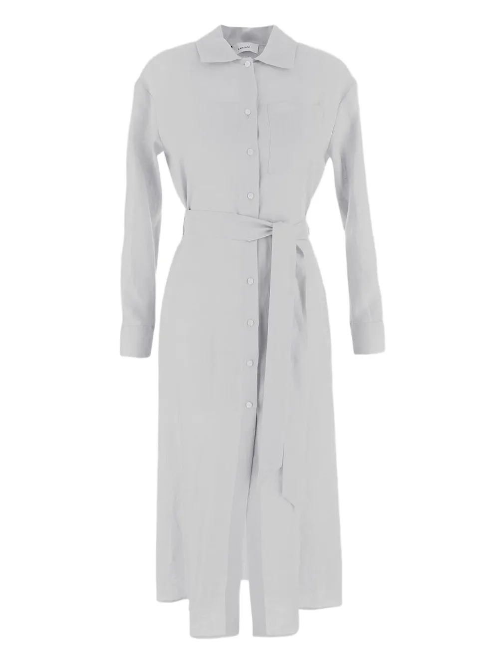 belted shirt dress