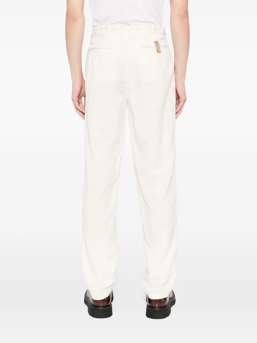 White Sand Straight broek Beige