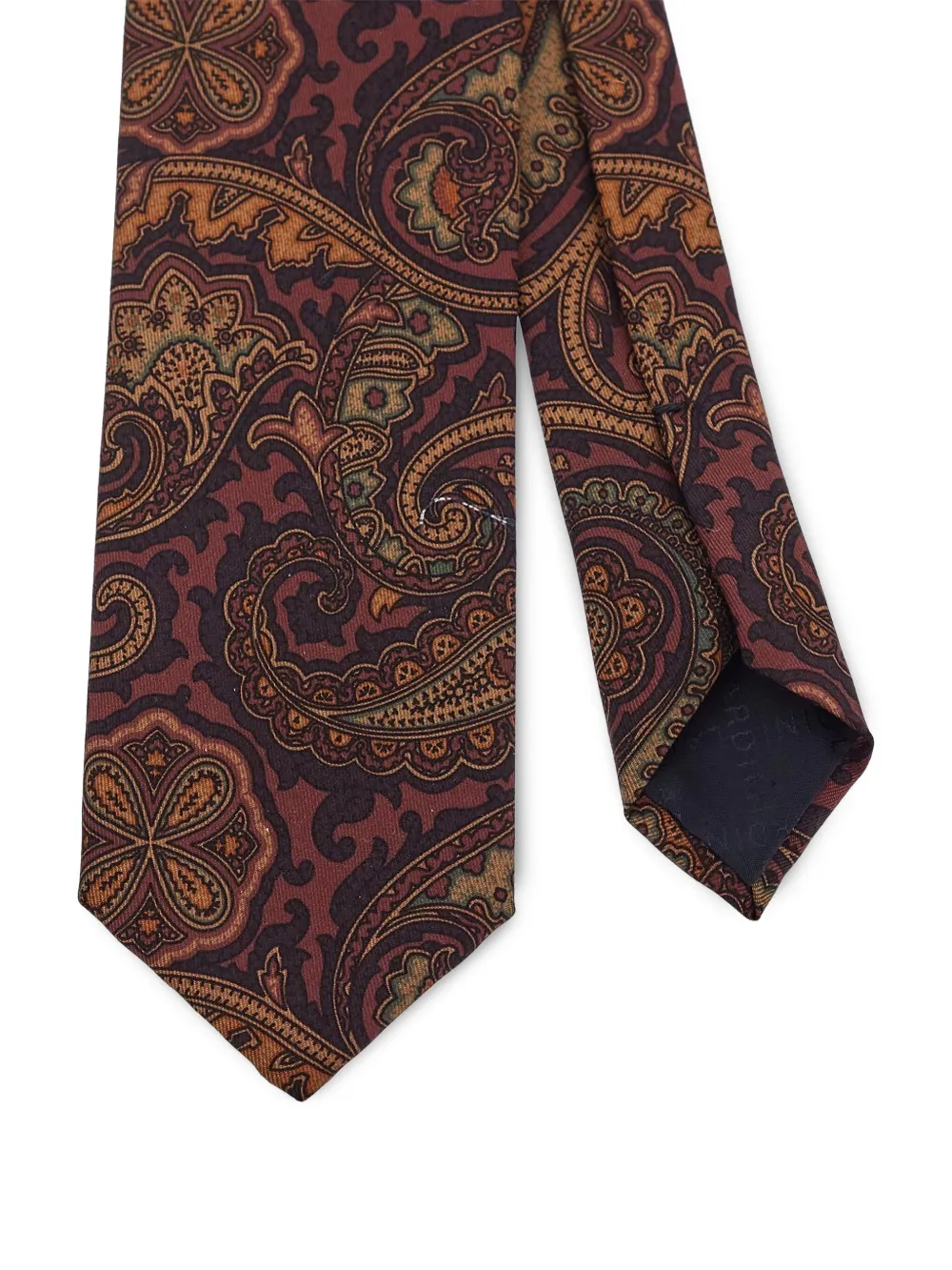 Lardini Zijden stropdas - Bruin