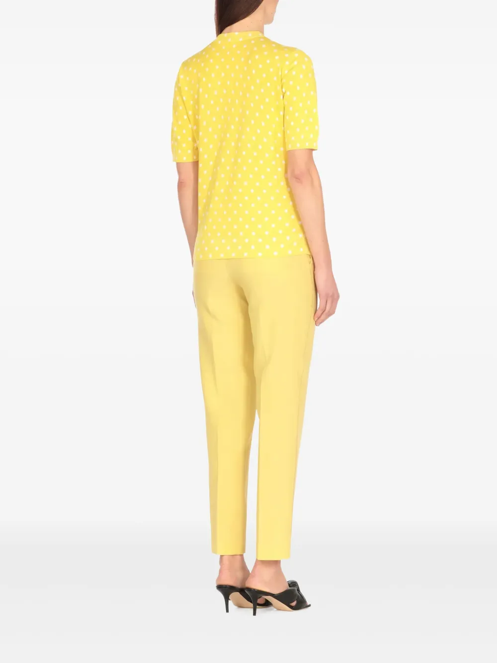 Fabiana Filippi T-shirt met stippen Geel
