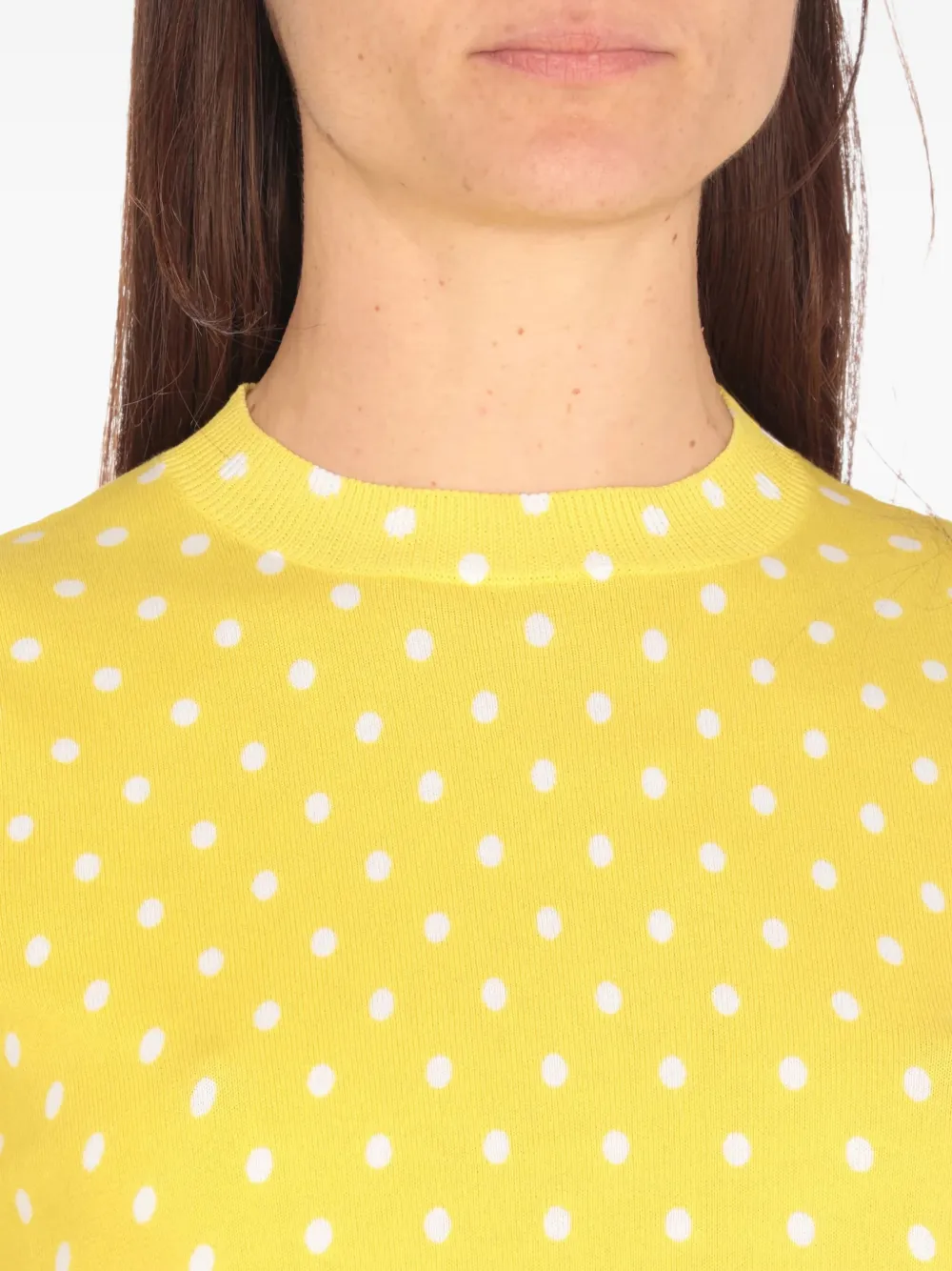 Fabiana Filippi T-shirt met stippen Geel