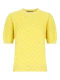 Fabiana Filippi polka-dot T-shirt - Yellow