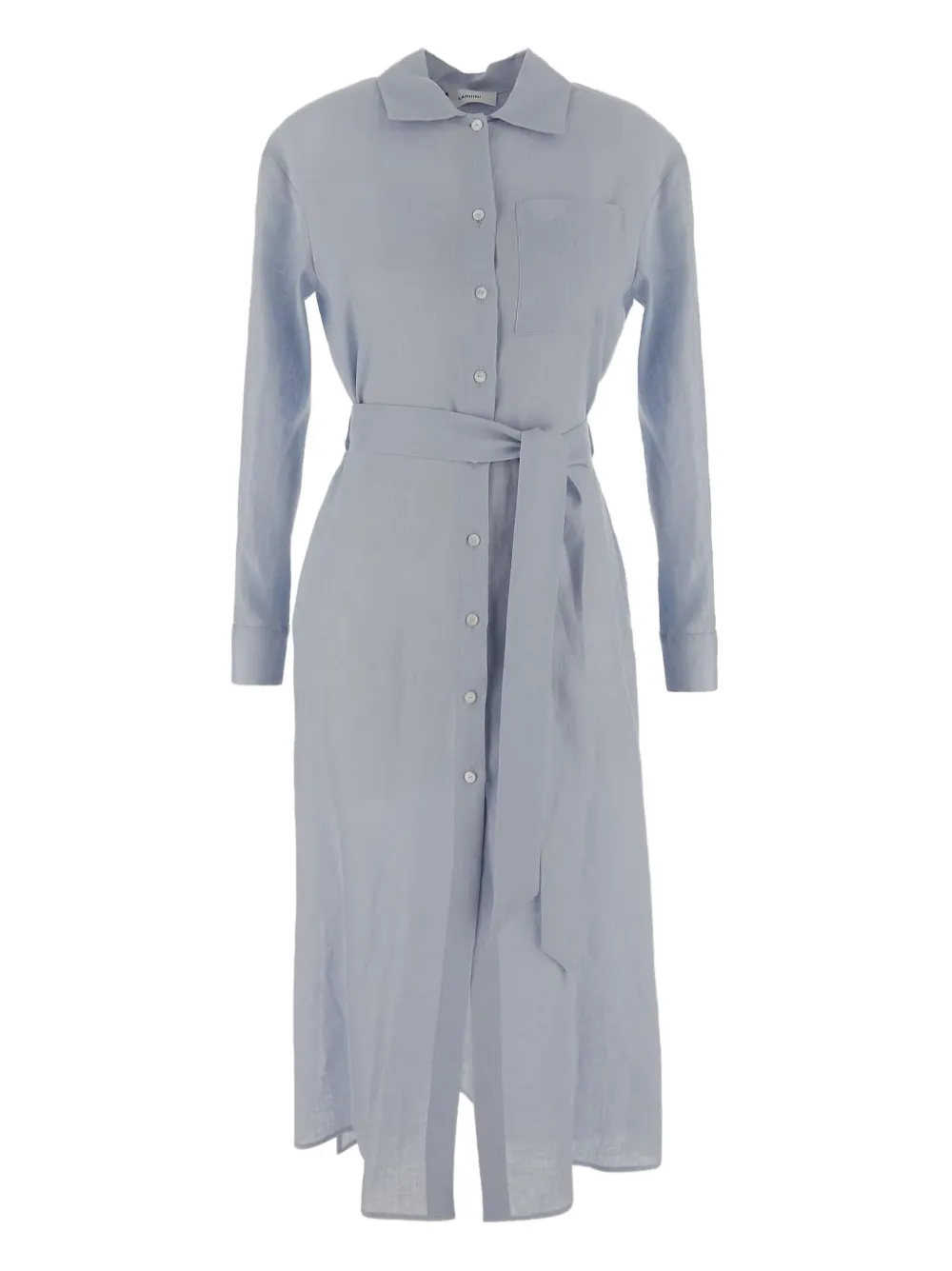 belted shirt dress