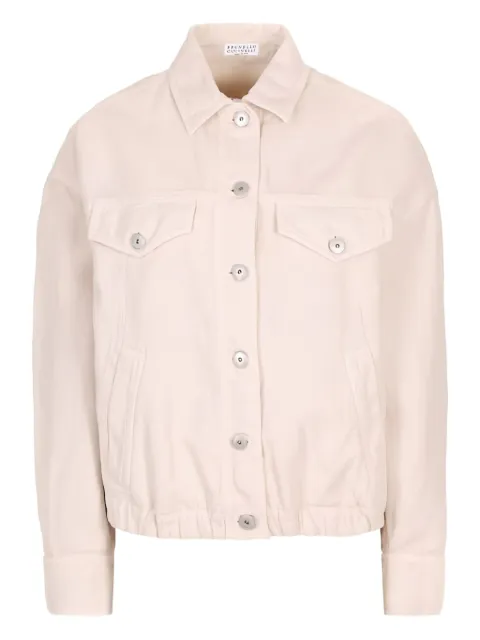 Brunello Cucinelli button-fastening drawstring jacket 