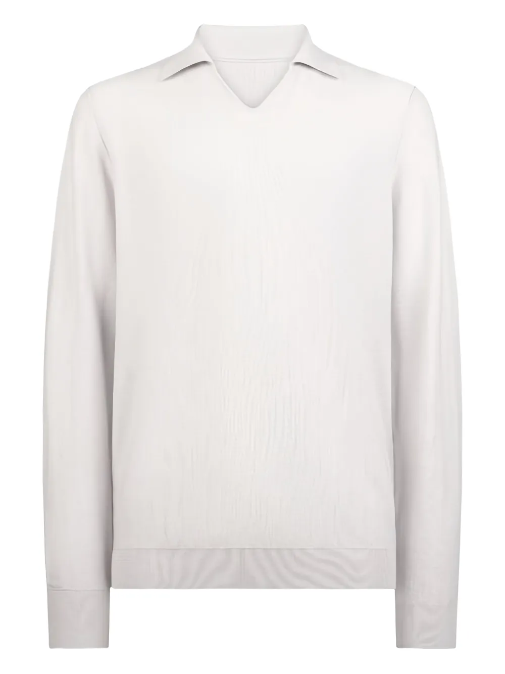 herringbone-pattern sweater