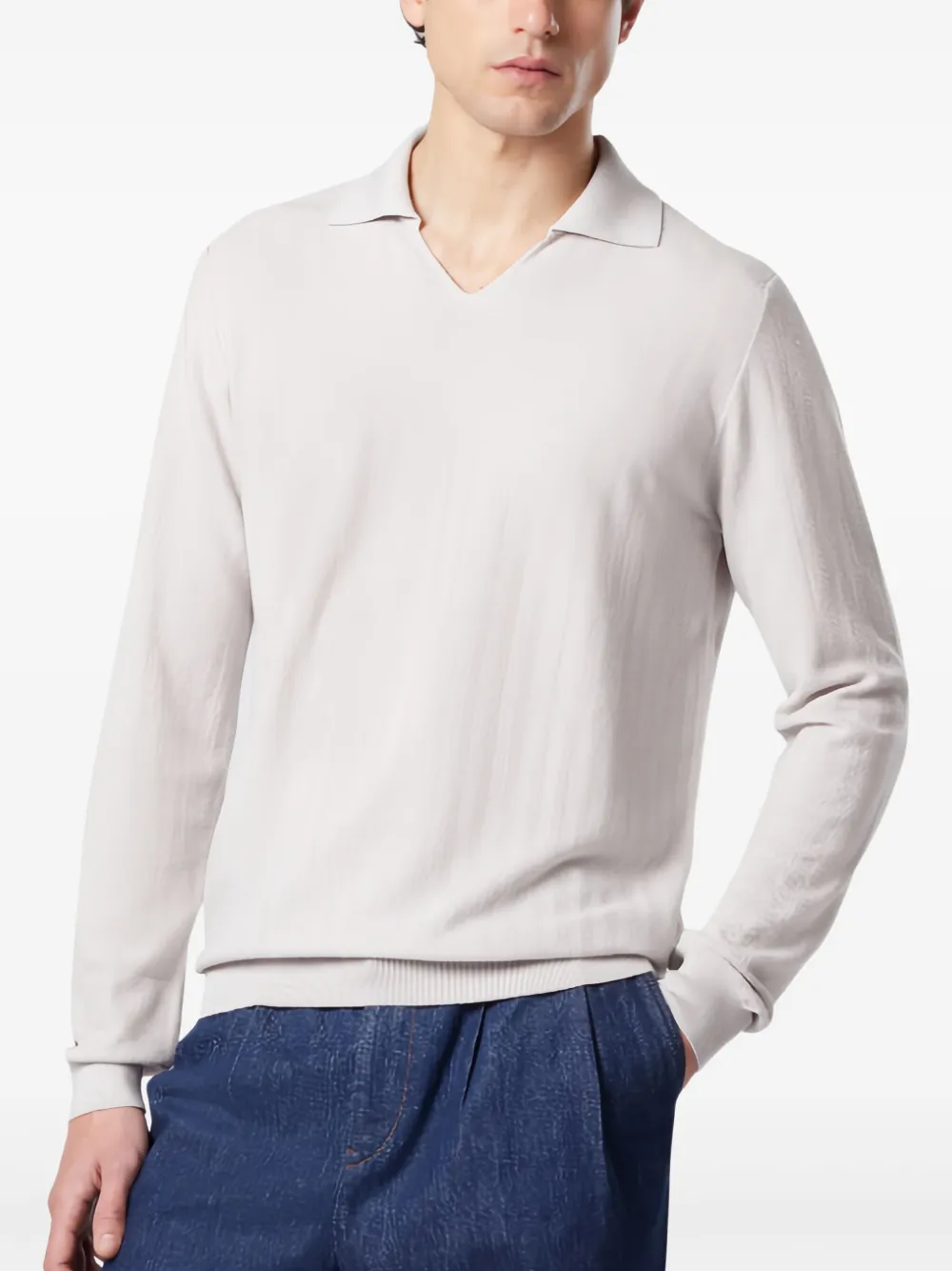 Sease Trui met visgraatpatroon - Beige