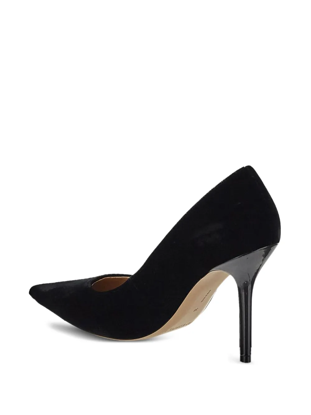 JW Anderson velvet heeled pumps Black