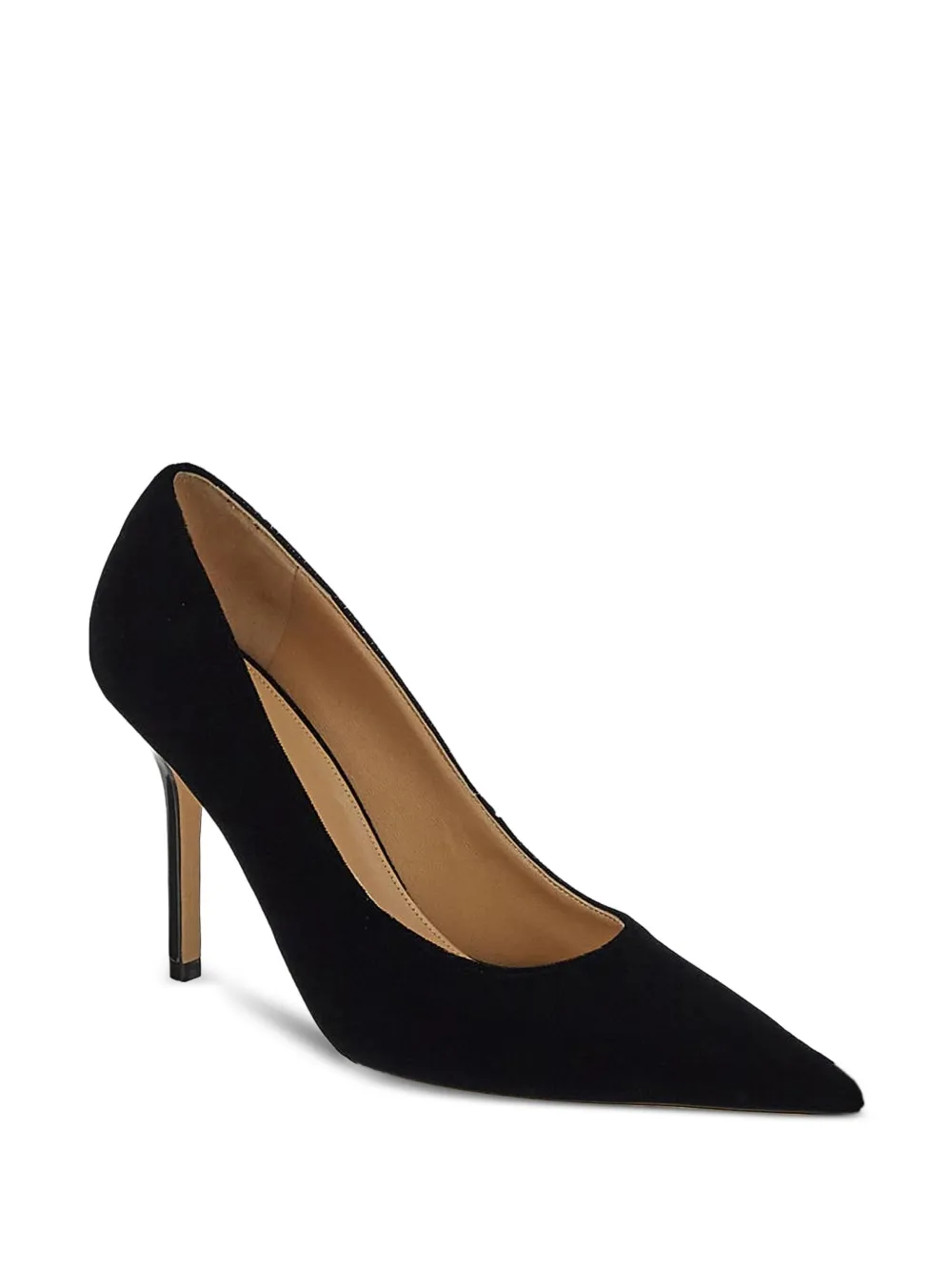JW Anderson velvet heeled pumps Black