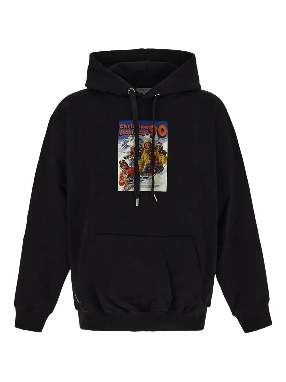 Family First Katoenen hoodie Zwart