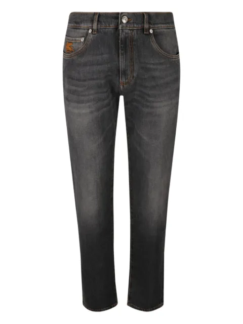 ETRO logo-embroidered jeans 