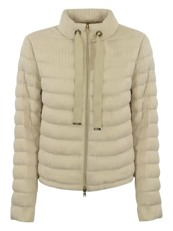 ◆HERNO(ヘルノ) パデッドジャケット Herno ハイネック パデッドジャケット | ニュートラル | FARFETCH JP