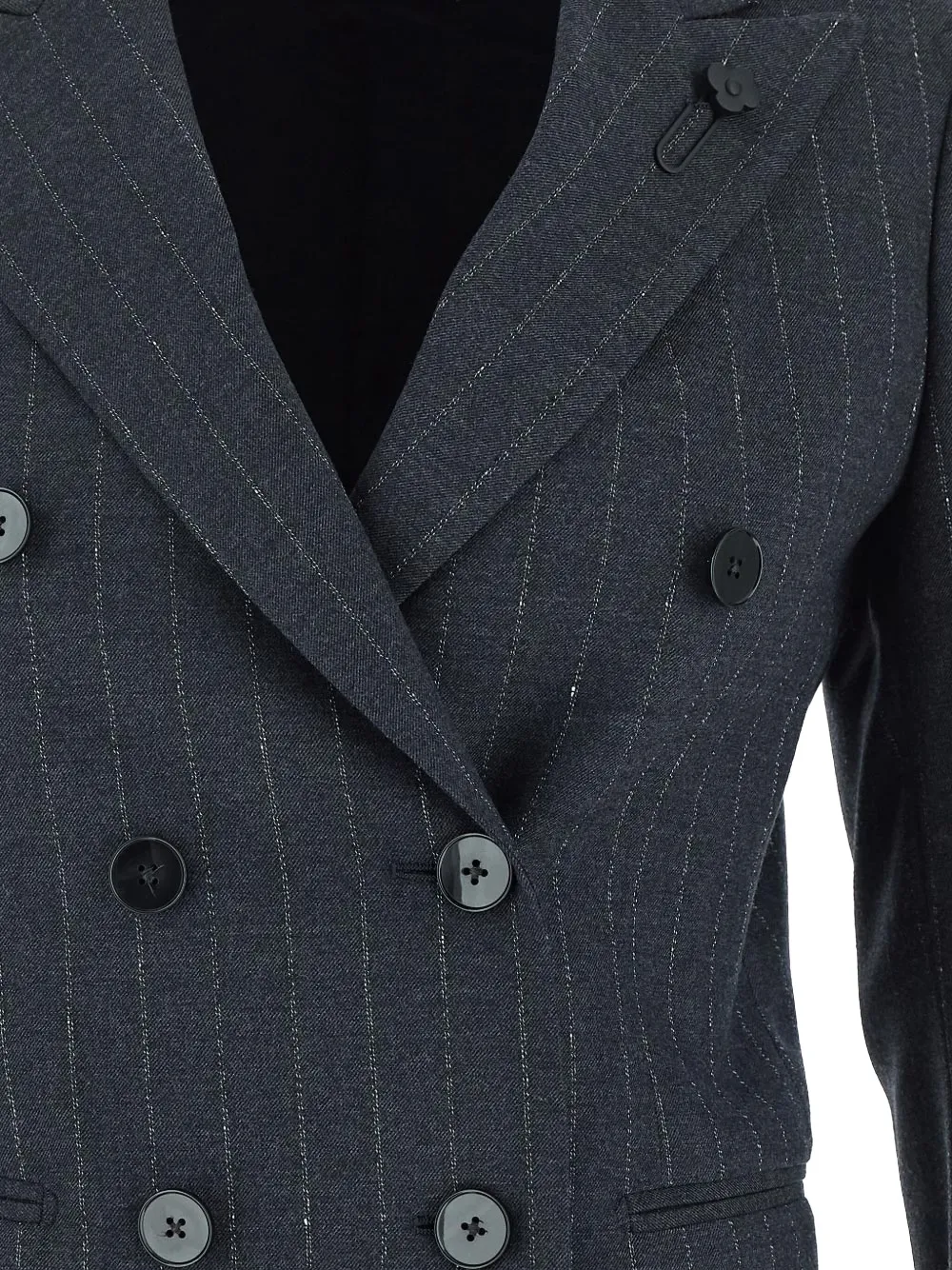 Lardini Blazer met dubbele rij knopen Grijs