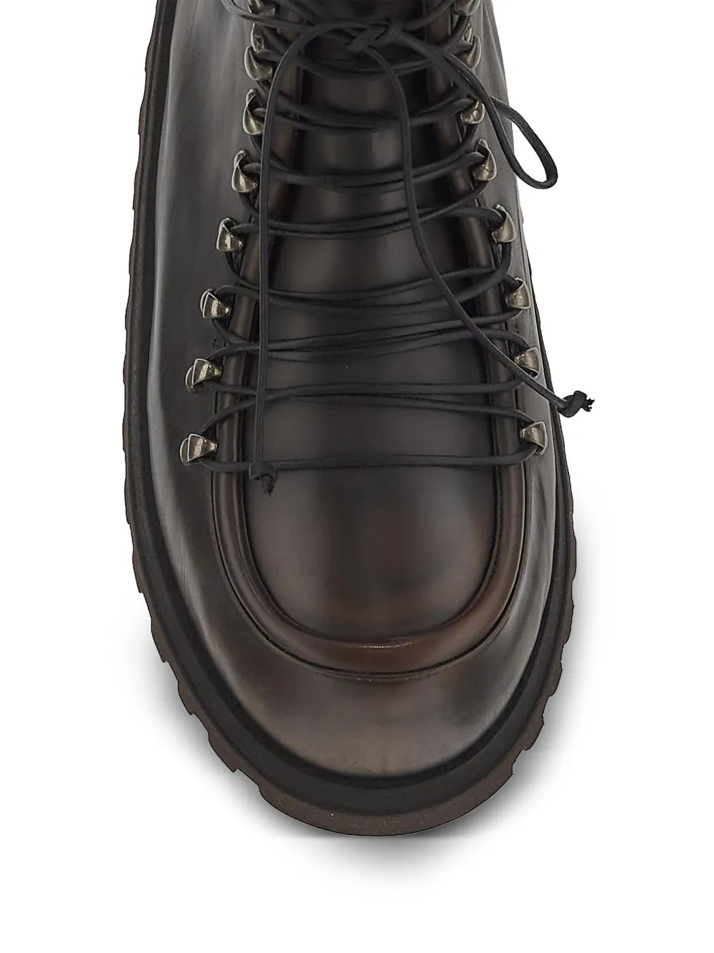 Marsèll leather combat boots Brown