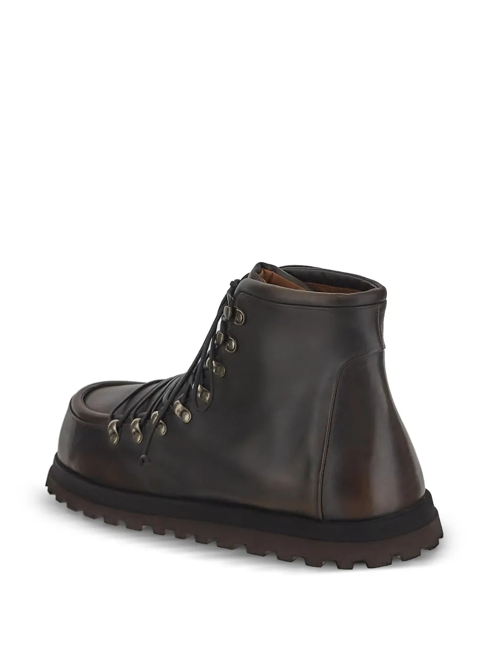 Marsèll leather combat boots Brown