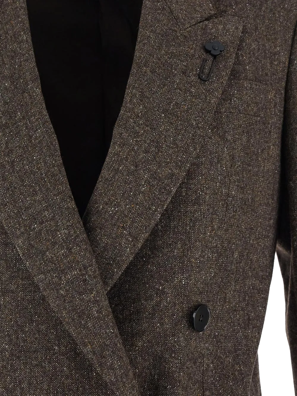 Lardini Blazer met dubbele rij knopen Bruin