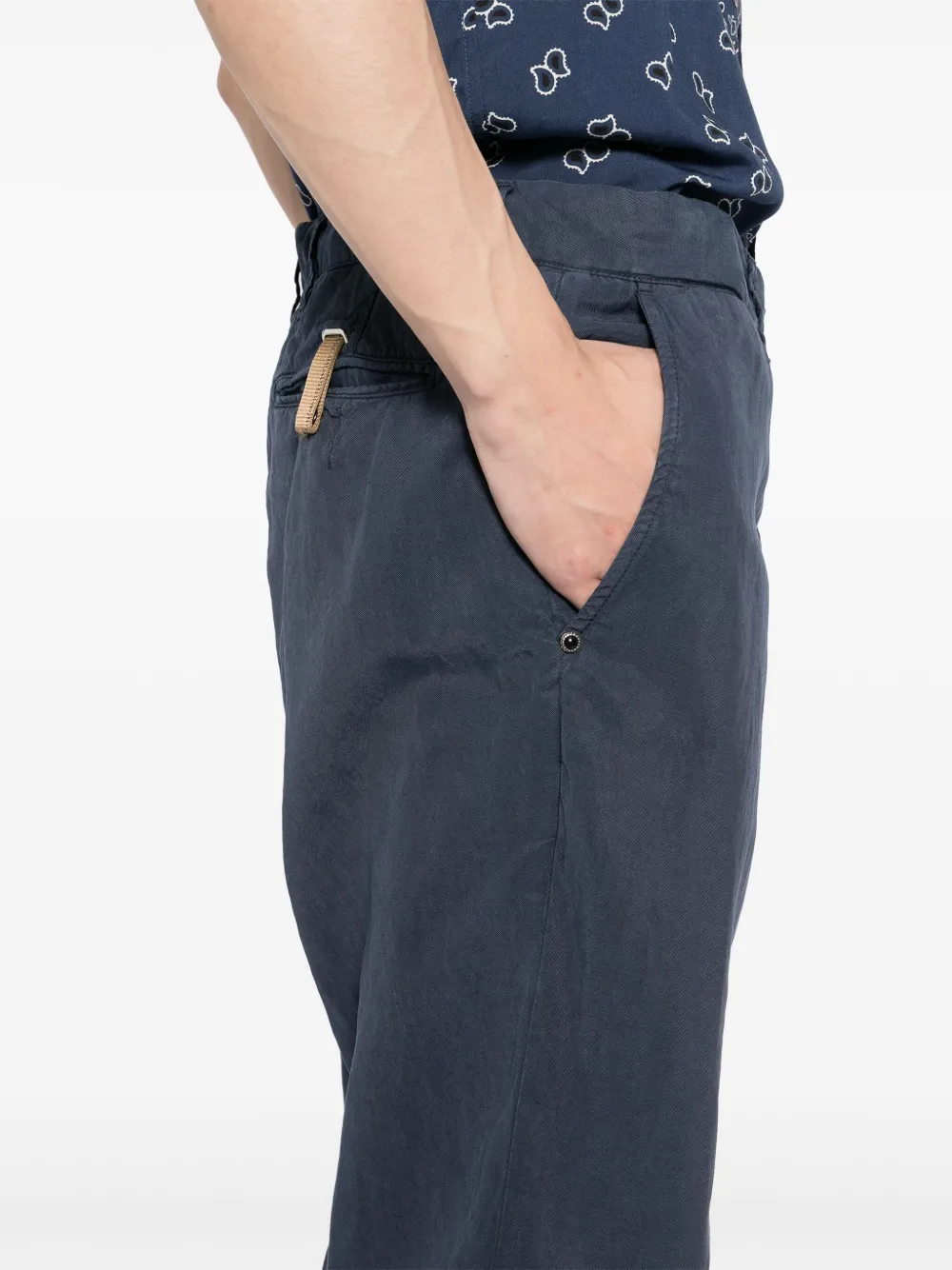 White Sand Straight broek Blauw