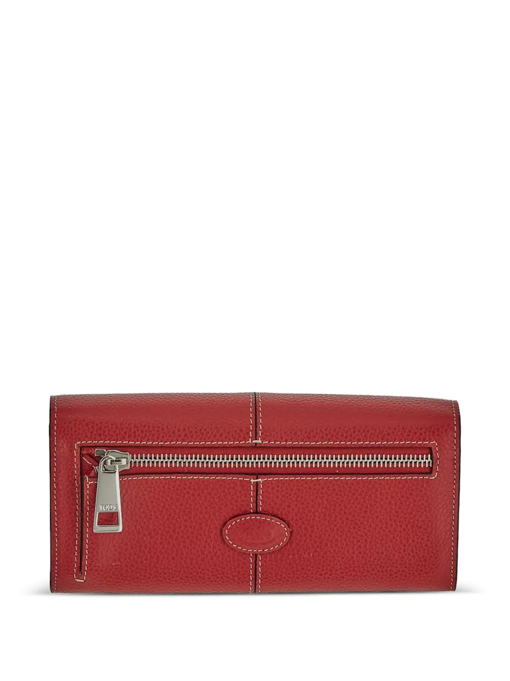 Tod's foldover-top clutch bag - Rood