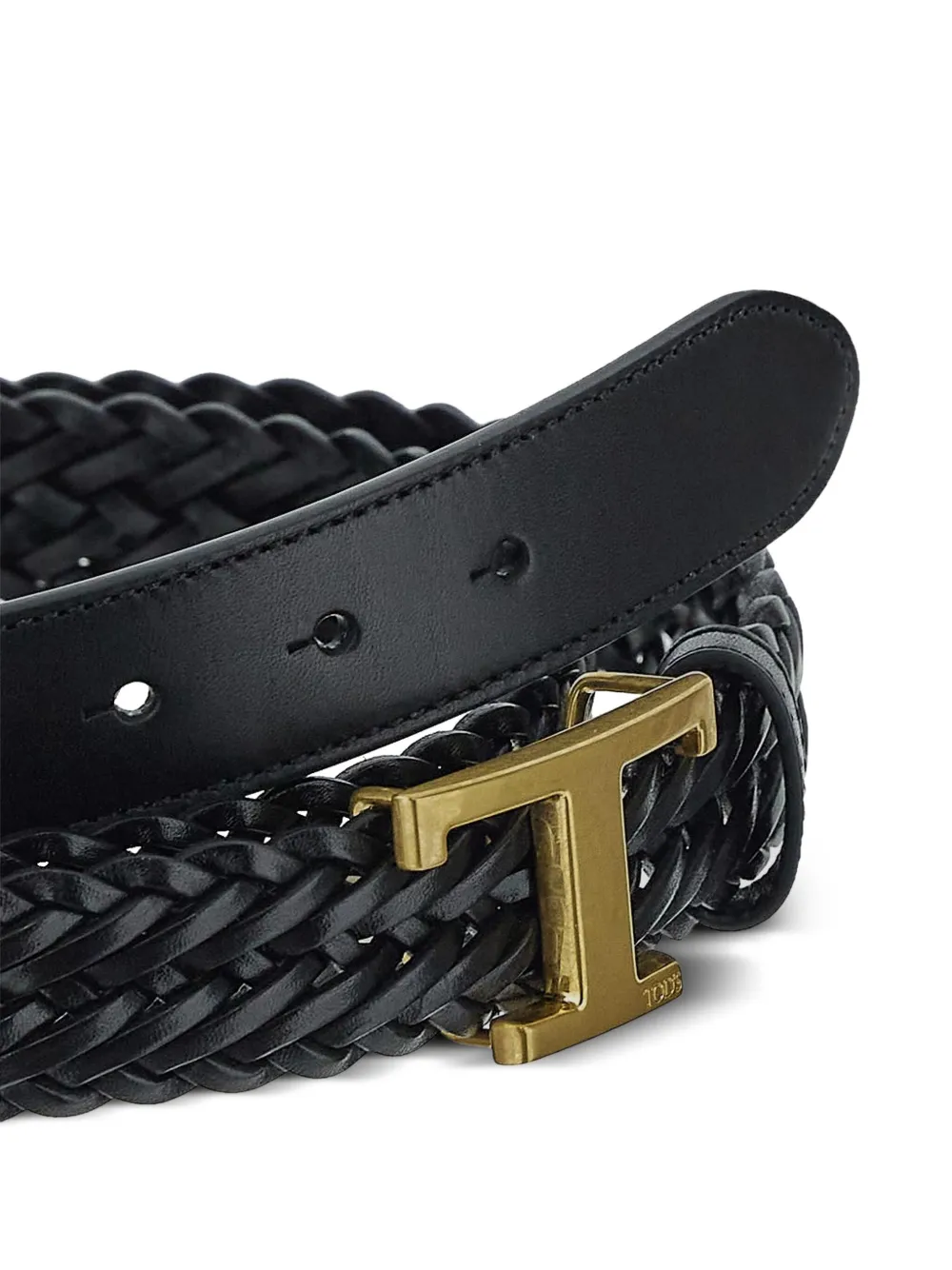 Tod's Gevlochten riem - Zwart