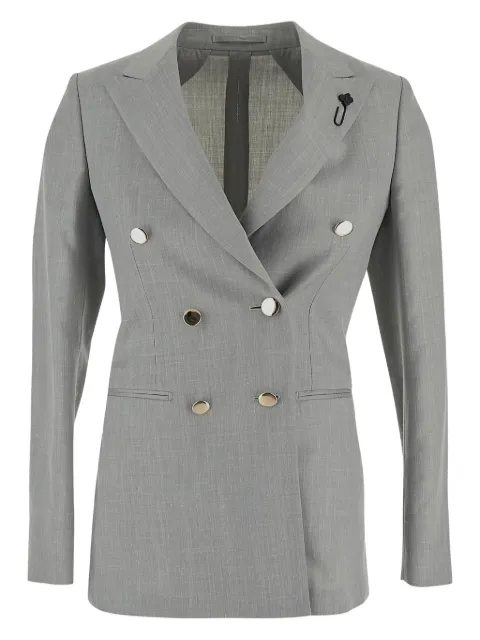 Lardini wool-silk blazer