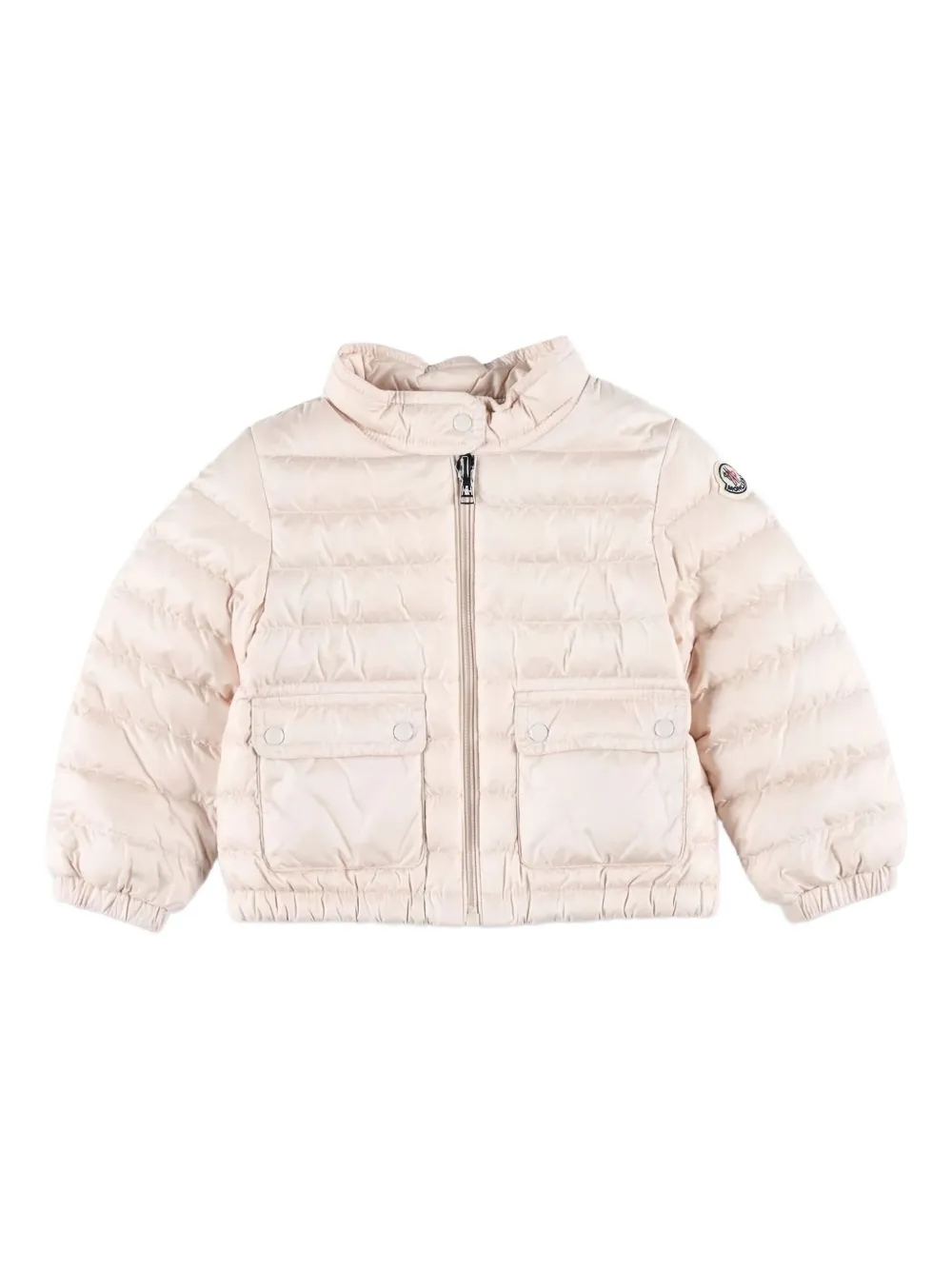 Moncler Enfant stand-up collar puffer jacket | Pink | Image 1
