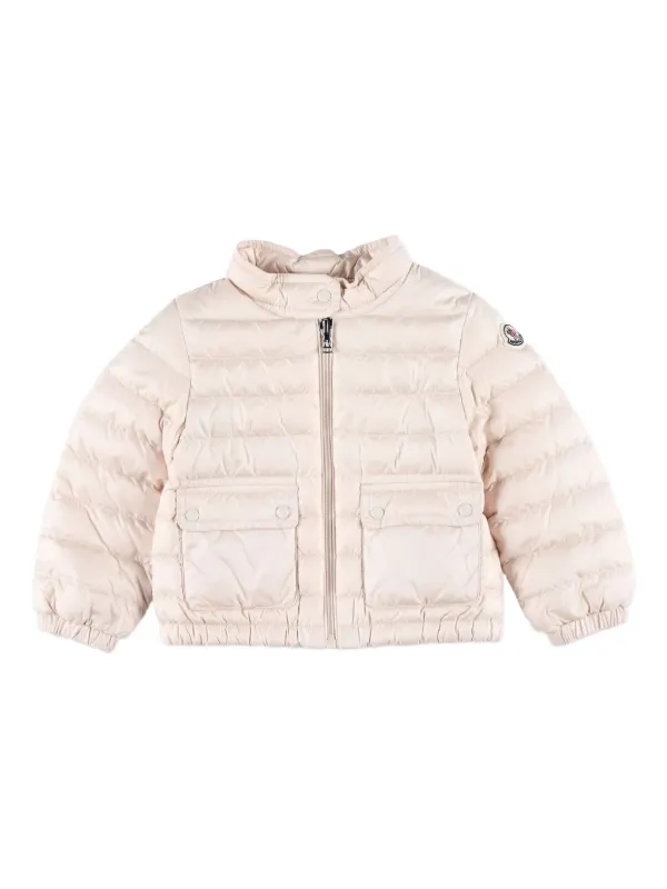 Moncler Enfant スタンドカラー パデッドジャケット | ピンク