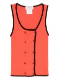 CHANEL Pre-Owned 1995 sleeveless top - Red