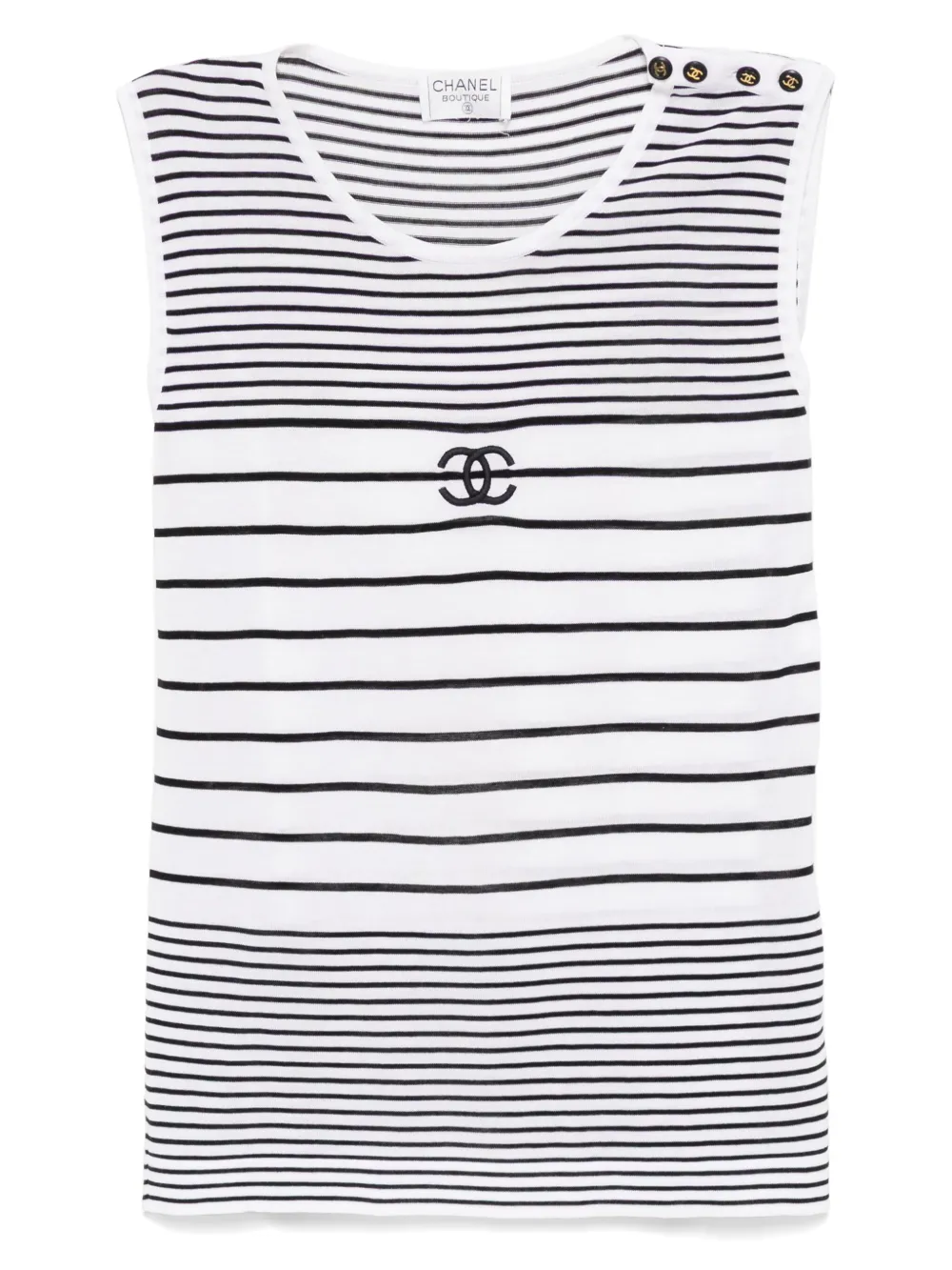 Pre-owned Chanel 1990-2000s Sleeveless Top