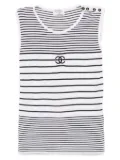 CHANEL Pre-Owned 1990-2000s sleeveless top - White