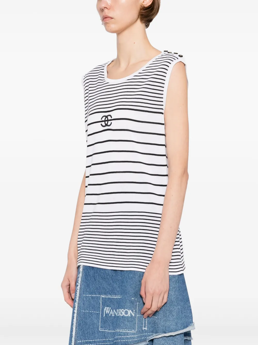 Pre-owned Chanel 1990-2000s Sleeveless Top