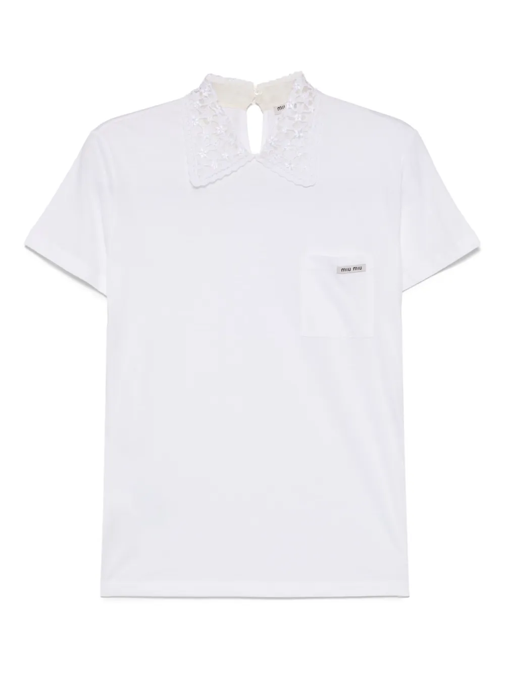 Miu Miu Pre-Owned 2018 cotton top | White | Image 1