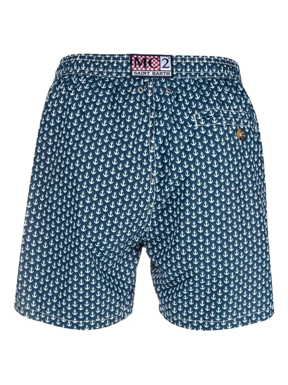 MC2 Saint Barth Zwembroek met grafische print Blauw