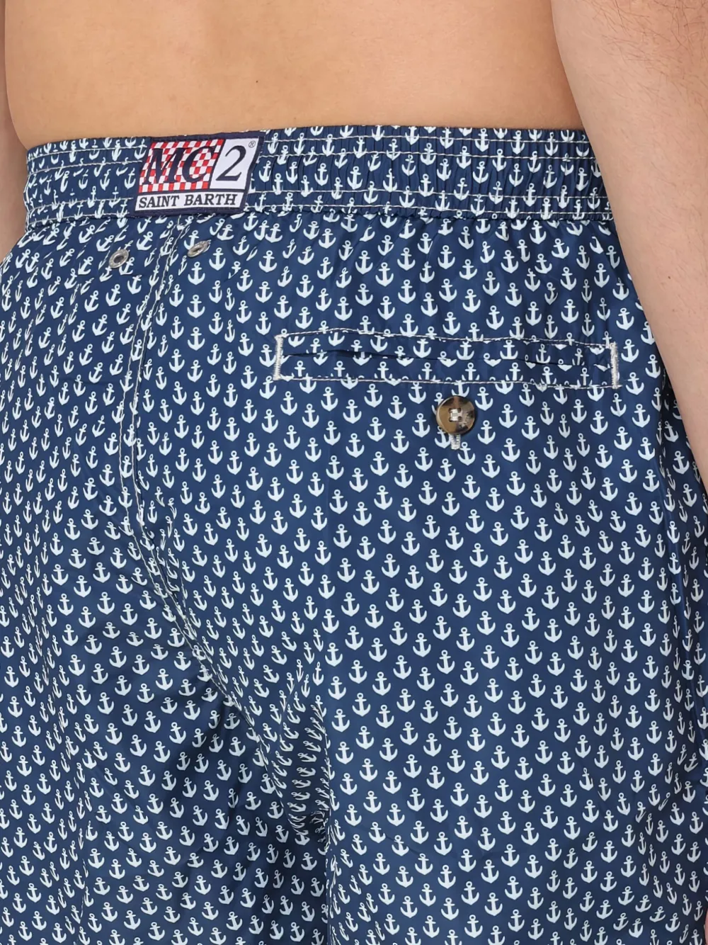 MC2 Saint Barth Zwembroek met grafische print Blauw