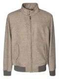 Fay stand-up collar jacket - Brown