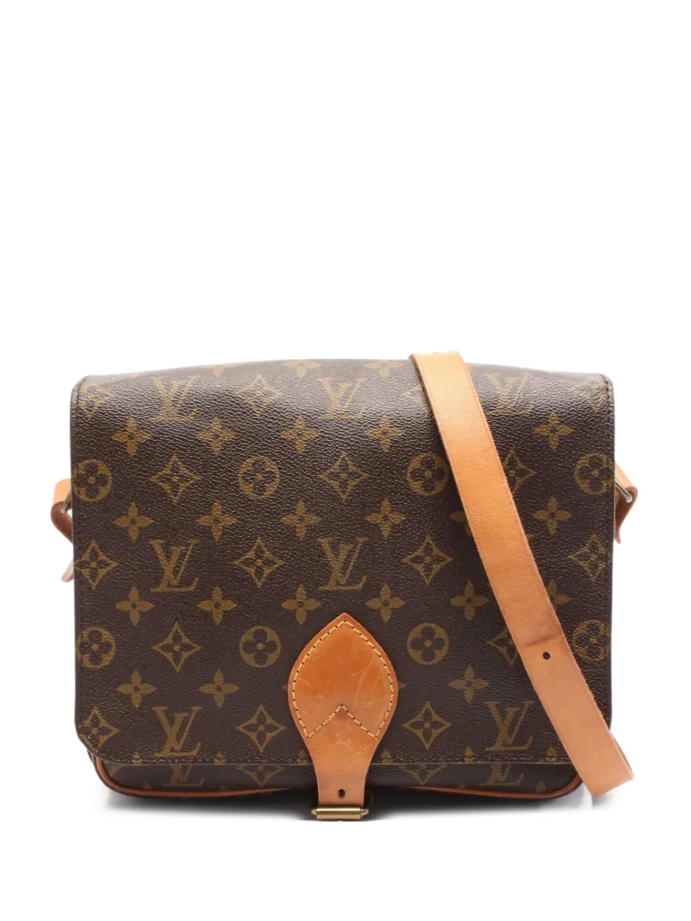 Louis Vuitton Pre-Owned 1988 Cartesier GM shoulder bag - ブラウン Louis Vuitton Pre-Owned 1988 Cartesier GM shoulder bag - ブラウン