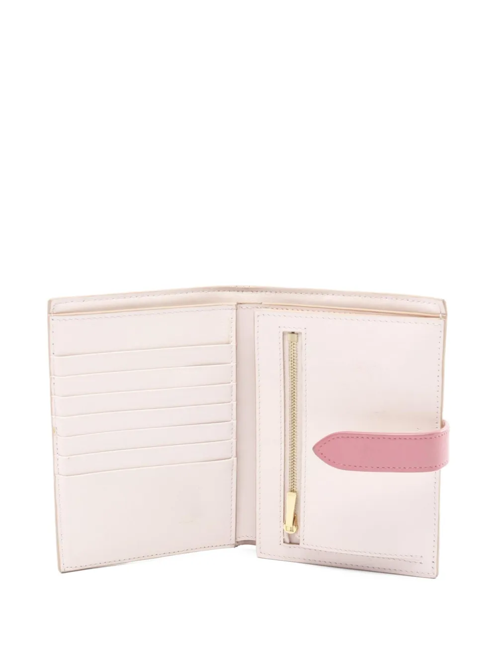 Pre-owned Celine 2000s Medium Strap Wallet In Pink