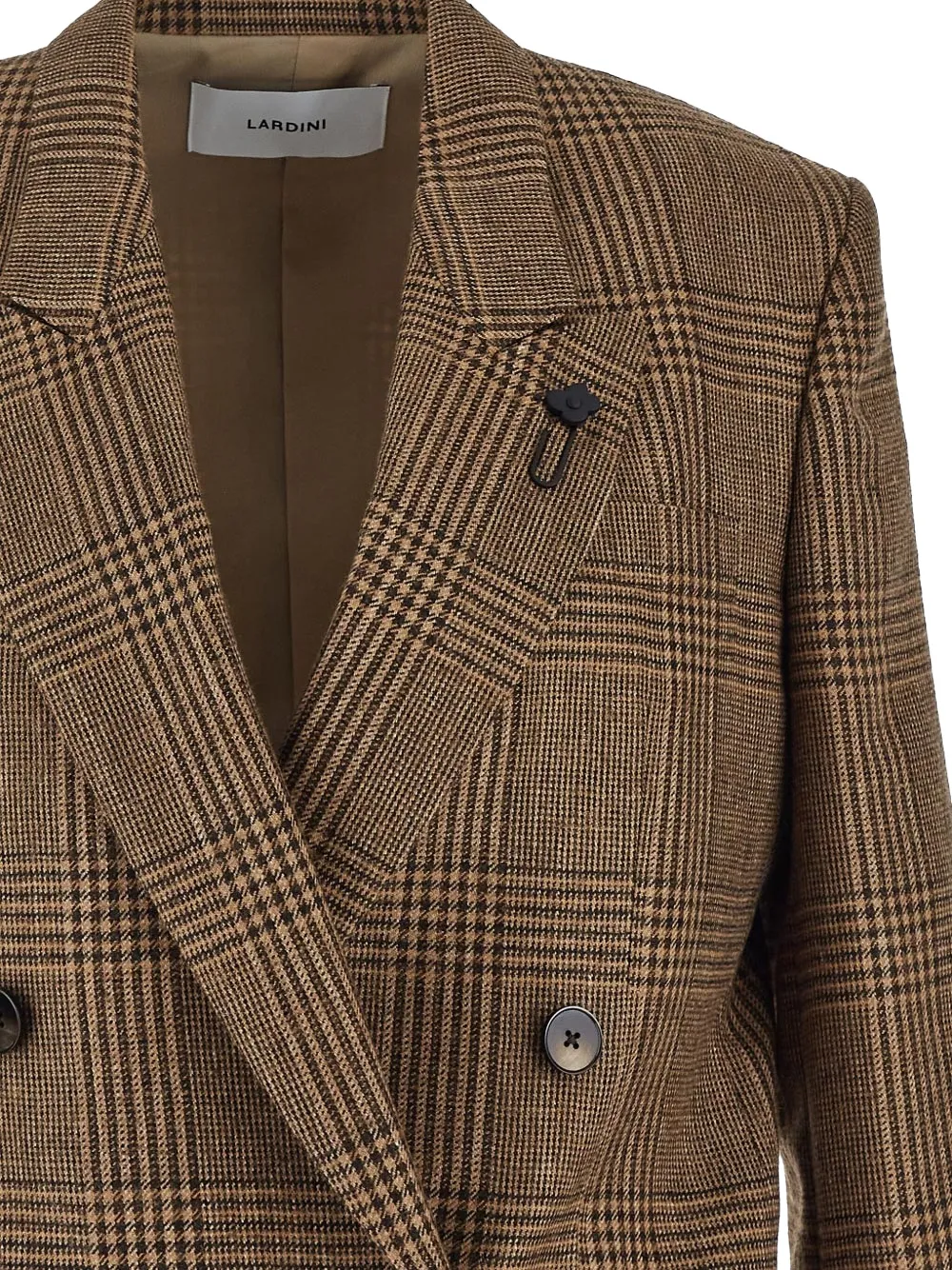 Lardini Blazer met dubbele rij knopen Bruin