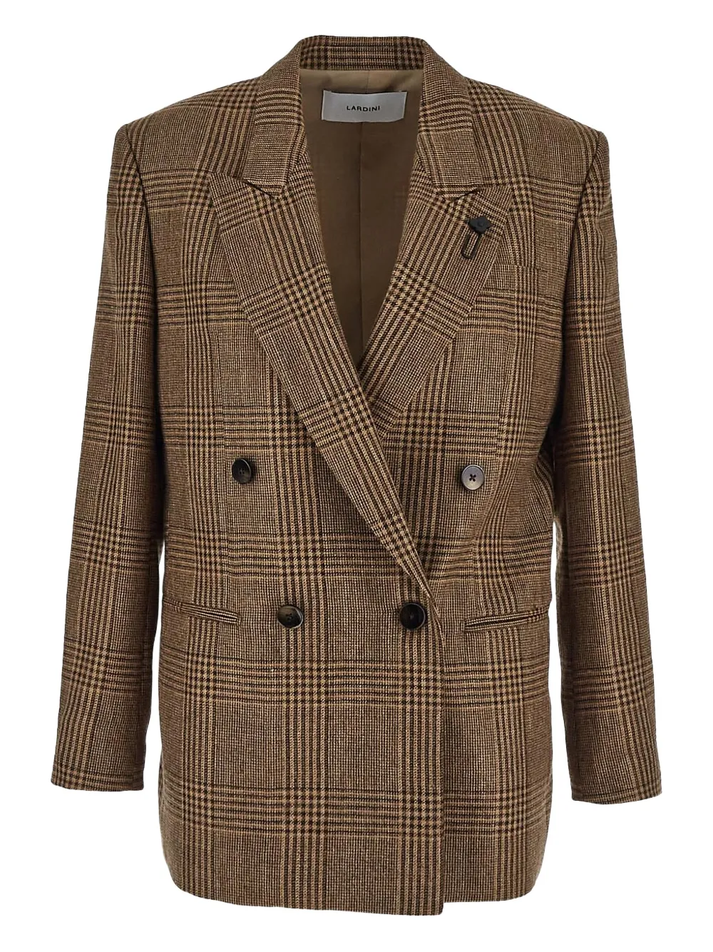 Lardini Blazer met dubbele rij knopen Bruin