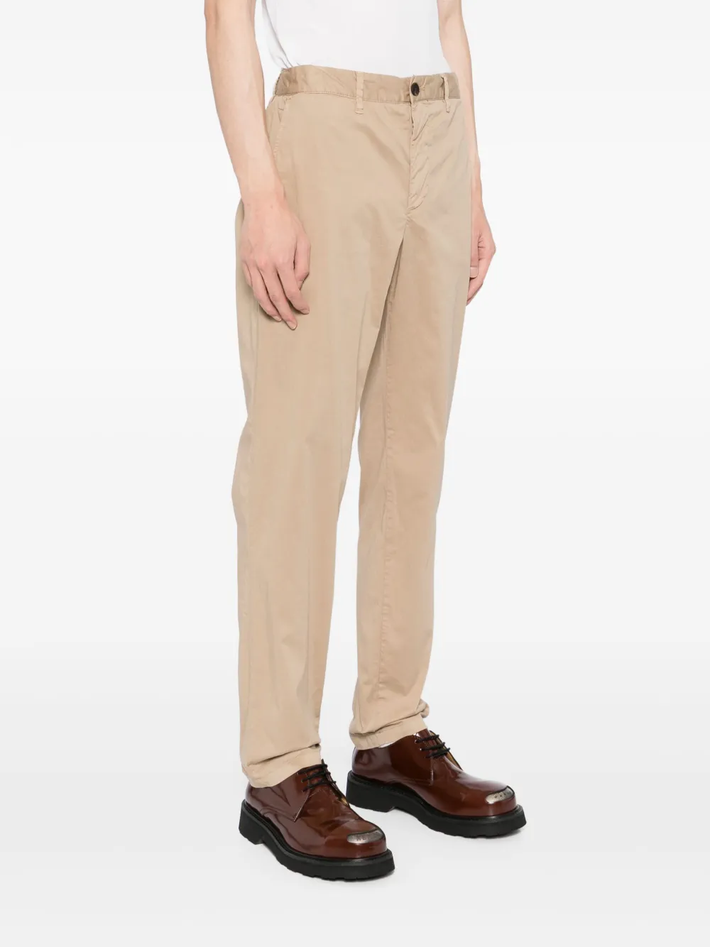 White Sand Straight broek Beige