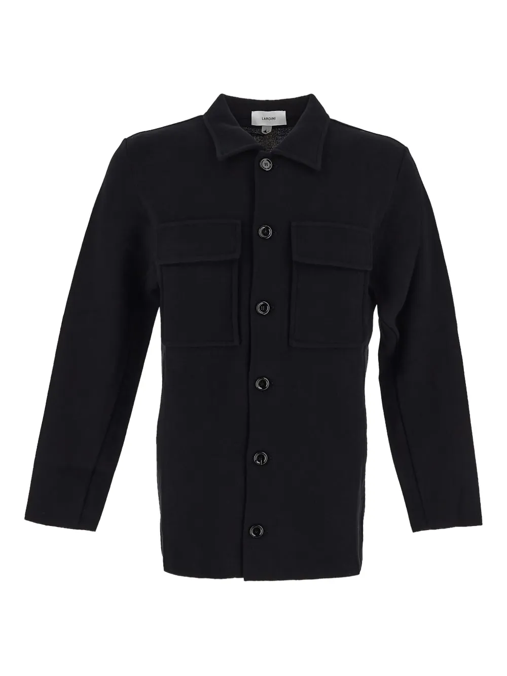 Lardini Katoenen shirtjack Zwart