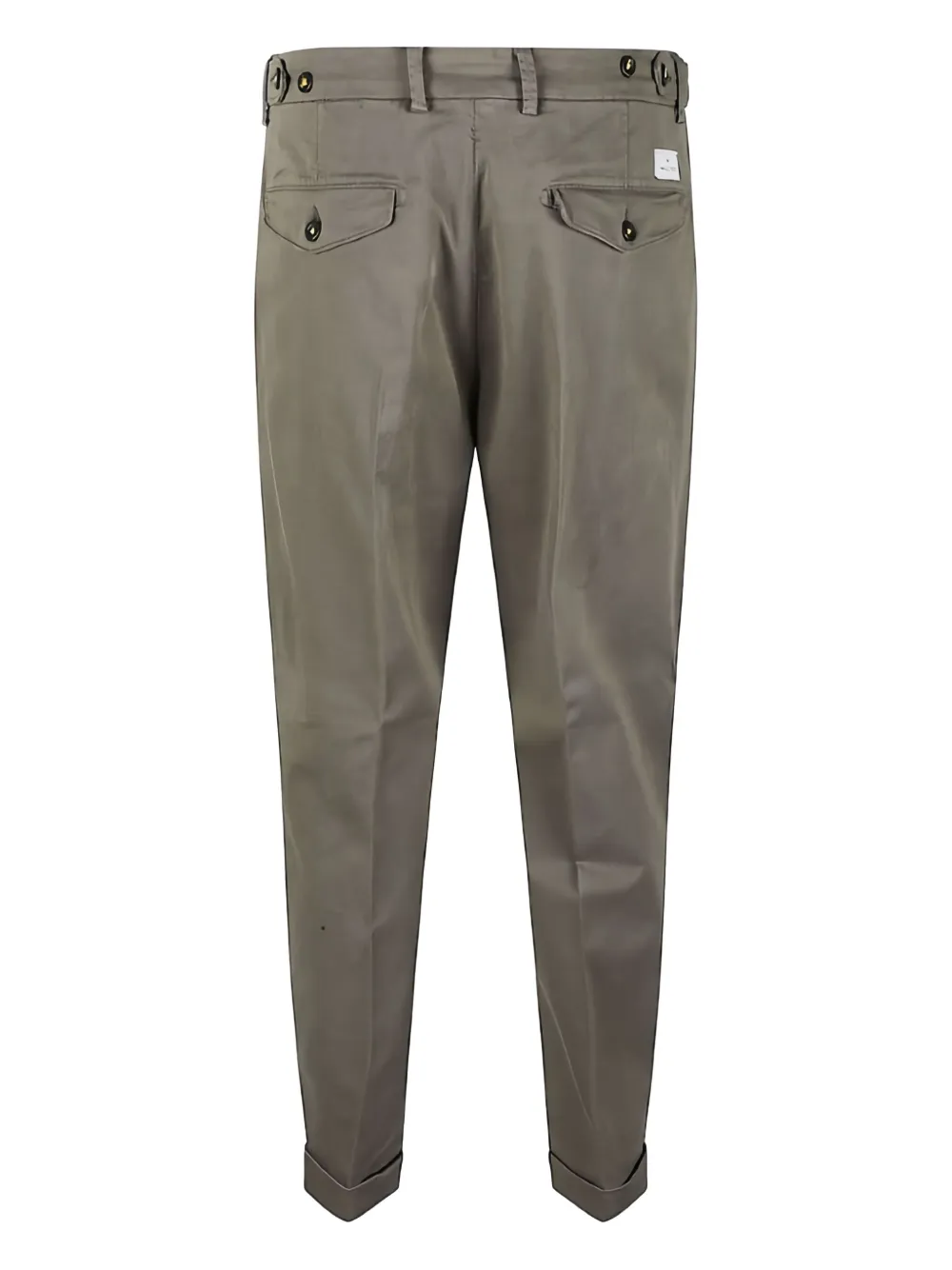 Manuel Ritz pleated-cuffed trousers - 25329037 GREEN