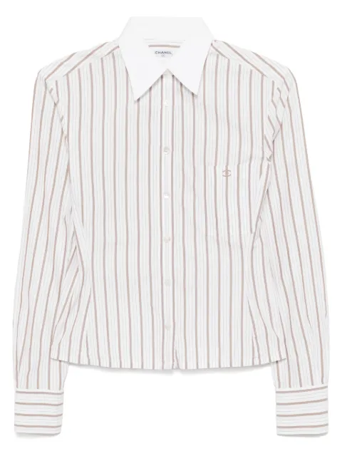 CHANEL Pre-Owned blusa estilo camisa 1990-2000