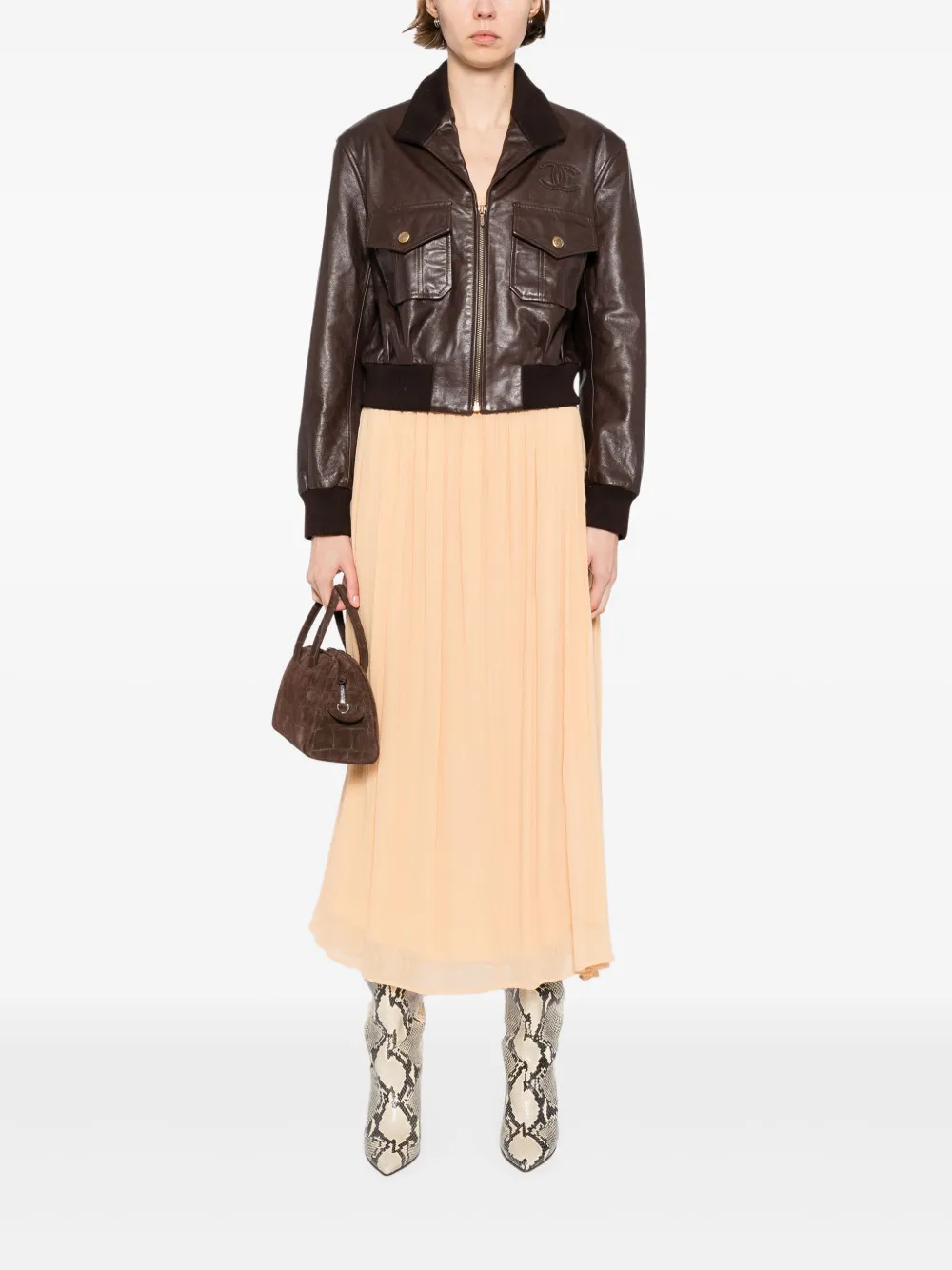 CHANEL Pre-Owned chamarra con cierre 1900-2000 | Image 2
