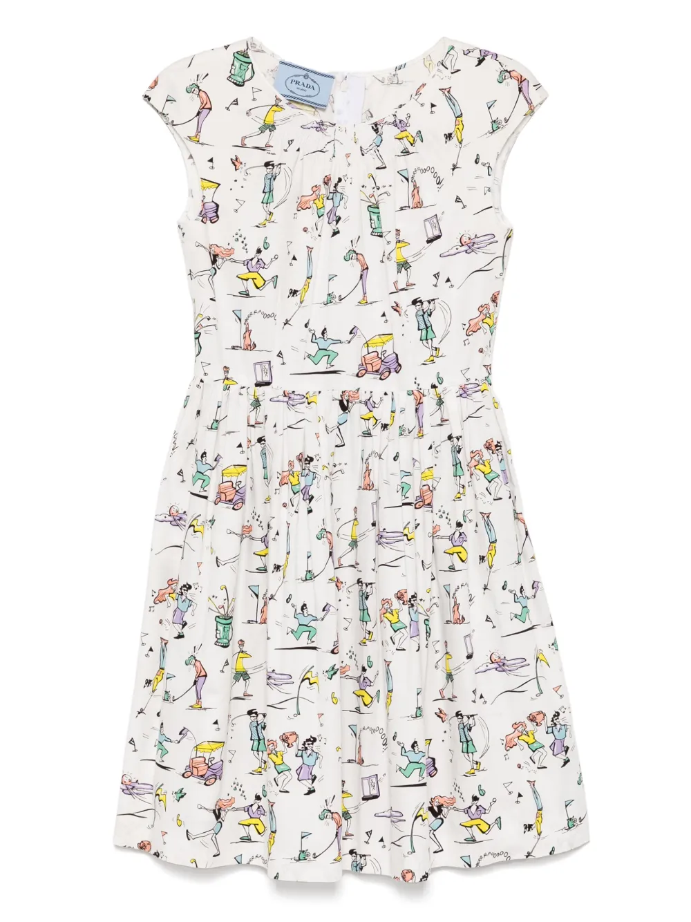 Pre-owned Prada 2012 Graphic-printed Dress